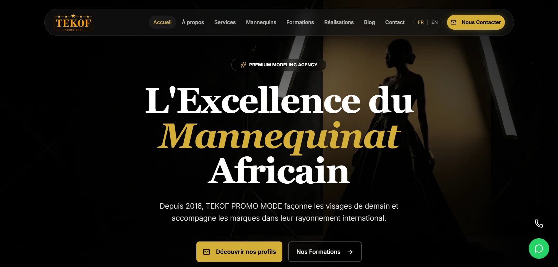 Aperçu du portfolio de Tekof Promo Mode